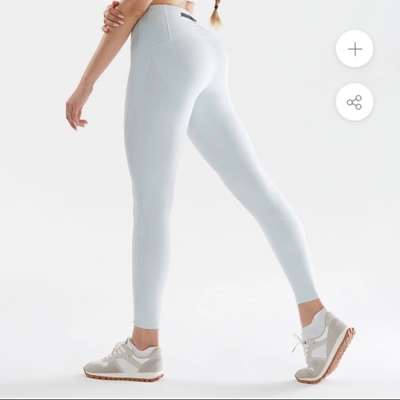 Grey Butt Lift Contour Leggings L - Picture 3 of 6